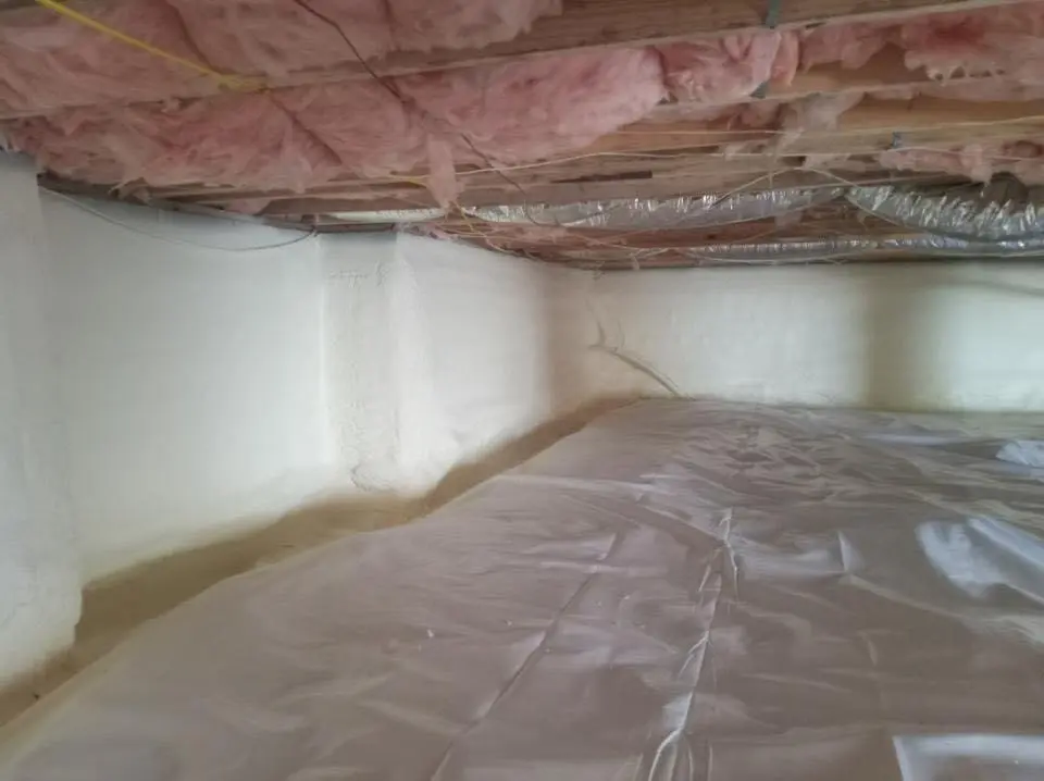 Crawl space encapsulation with closed-cell spray foam for Metal Roof Coating in Gulfport